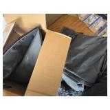 $70 Medium Dog House, Soft Indoor, Internal 26x24x20in, Cushion, Gray