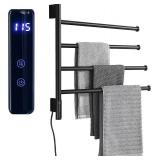 $100 TRUSTMI Towel Warmer Rack with Timer, 4-Arm, Wall-Mount, 80W