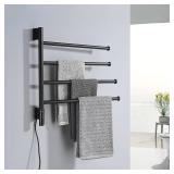 $100 TRUSTMI Towel Warmer Rack with Timer, 4-Arm, Wall-Mount, 80W