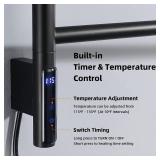$100 TRUSTMI Towel Warmer Rack with Timer, 4-Arm, Wall-Mount, 80W