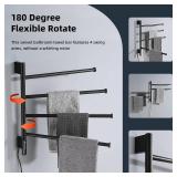 $100 TRUSTMI Towel Warmer Rack with Timer, 4-Arm, Wall-Mount, 80W