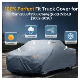$72 Dodge Ram Truck Cover Custom Fit 2002-2025 Crew/Quad Cab 8.1