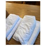 WEALUXE White Table Cloths, 6-Foot Rectangular Tables, 4-Pack