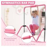 $102 HYD-Parts Gymnastics Bar with Mat, Foldable, Adjustable for 3-12