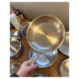 $110 Stainless Steel Cookware Set 10 Pcs Tri-Ply, Induction, PFOA Free