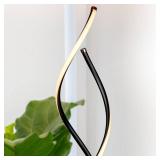 $110 Embrace 60 in. SILVER, 2-Light LED Floor Lamp with 3-Way Dimmer