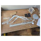 $110 Embrace 60 in. SILVER, 2-Light LED Floor Lamp with 3-Way Dimmer