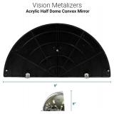 18 Acrylic Bubble Half-Dome Mirror with Black Rim, Indoor/Outdoor