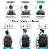 $85 2-in-1 Rolling Laptop Backpack, 50L, Wheels, USB, TSA Lock