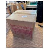 $120 Double-Sided Corner Clock, Square Digital Wall Mounted Milk White