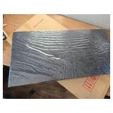 $60 Black Wall Art Canvas - Textured Modern Wall Decor 20x40