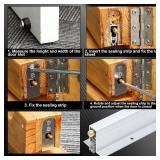 $70 2 Pack 36in Aluminum Automatic Door Bottom Seal 9/16W x 36L 1-3/8H