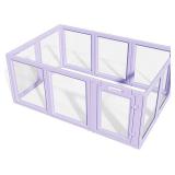 $159 DIY Clear Acrylic Dog Playpen panels (2), 23.6" H, Purple