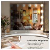 $69 Hollywood Vanity Mirror with 14 LED Bulbs, Adjustable Brightness