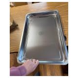 2Pcs Stainless Steel Oil Drip Pan for Under Car, 24x16x1.9 In