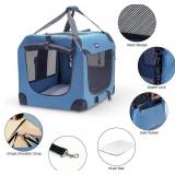 $60 Petprsco Portable Collapsible Dog Crate 24x17x17 with Bowl