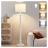 $80 Floor Lamps for Living Room - 60" Resin Farmhouse Lamp with Temp
