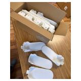 Shoe Slots Organizer 20-Pk, 4-Level Adjustable, Holders, White