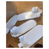 Shoe Slots Organizer 20-Pk, 4-Level Adjustable, Holders, White