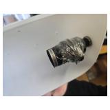 $59 Newrays Glass Bankers Desk Lamp with Pull Chain Switch Satin Brass