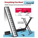 $199 NikoMaku Semi-weighted 88-Key Piano Keyboard with Stand, Case