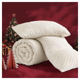 Andency King Size Beige Comforter Set, 3-Pc, Down Alternative