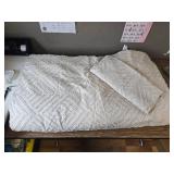 Andency King Size Beige Comforter Set, 3-Pc, Down Alternative