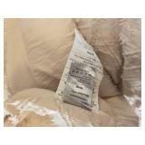 Andency King Size Beige Comforter Set, 3-Pc, Down Alternative