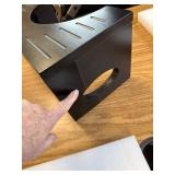 7 Inch Bamboo Toilet Stool, Foldable, Black