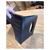 7 Inch Bamboo Toilet Stool, Foldable, Black