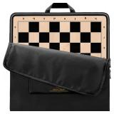 $85 A&A 21.25" Chess Board, Ebony/Maple Inlay, 2.25" Squares