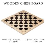 $85 A&A 21.25" Chess Board, Ebony/Maple Inlay, 2.25" Squares