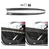 $50 NVCNX Real Carbon Fiber Door Panel Decal Cover Trim 11PCs Black