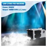 $220 TCFUNDY Fog Machine 1500W, 18000CFM, Remote & Wired Control