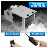 $220 TCFUNDY Fog Machine 1500W, 18000CFM, Remote & Wired Control