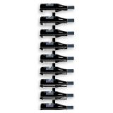 $47 9-Bottle Black Metal Wall-Mounted Wine Rack
