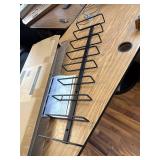 $47 9-Bottle Black Metal Wall-Mounted Wine Rack