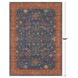 $274 Boho Navy Blue 10x14 Area Rug - Living/Dining/Bedroom, Non-Slip