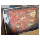 $274 Boho Navy Blue 10x14 Area Rug - Living/Dining/Bedroom, Non-Slip