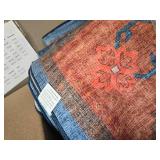 $274 Boho Navy Blue 10x14 Area Rug - Living/Dining/Bedroom, Non-Slip