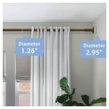 $50 Umimile Tension Shower Curtain Rod, Rust-Resistant, Brown, 51-145