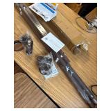 $50 Umimile Tension Shower Curtain Rod, Rust-Resistant, Brown, 51-145