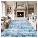 $149 Area Rugs 10x14 Living Room - Washable Abstract Soft Non-Slip Rug