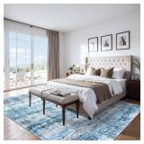 $149 Area Rugs 10x14 Living Room - Washable Abstract Soft Non-Slip Rug