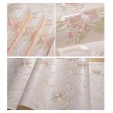 3D Floral Peel and Stick Embossed Damask Wallpaper 20.8" x 118"