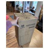 $60 Worth Garden 20" Tall Planters Set of 2 White Tapered Plastic Pots