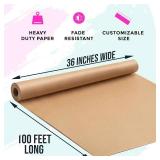 Brown Kraft Paper Roll 36 x 1200 in (100 ft) Made in USA