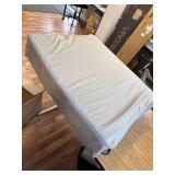 8x26x35 vinyl/ leatherish zippered bag with cushion