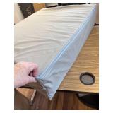 8x26x35 vinyl/ leatherish zippered bag with cushion