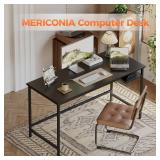 $47 Mericonia Computer Desk 48x24 in, Gaming Desk for Small Spaces